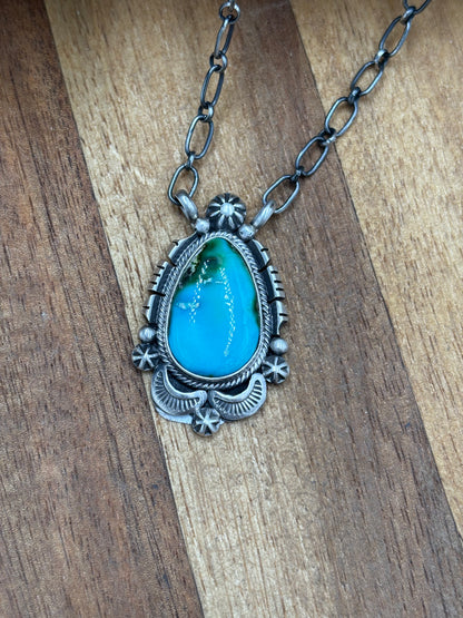 Sonoran Gold Necklace #3 by Daniel Benally, Navajo