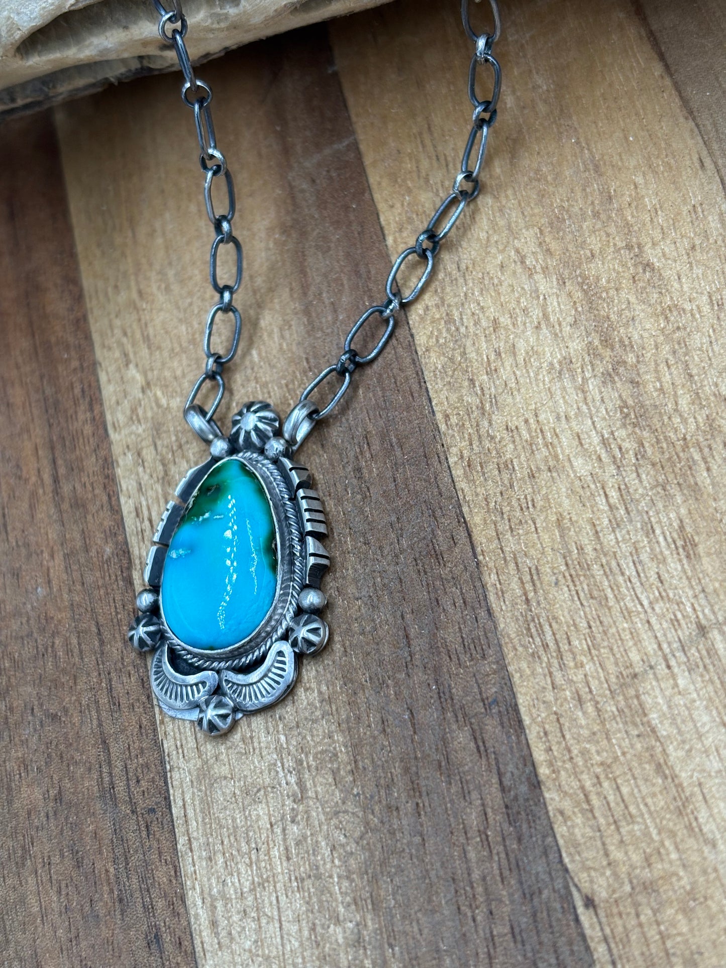 Sonoran Gold Necklace #3 by Daniel Benally, Navajo
