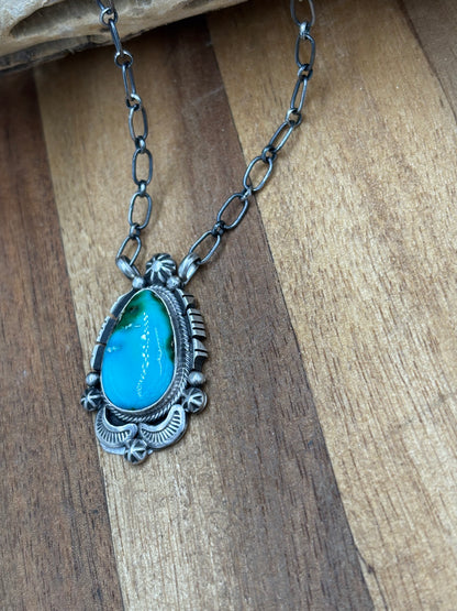 Sonoran Gold Necklace #3 by Daniel Benally, Navajo