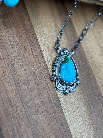 Sonoran Gold Necklace #3 by Daniel Benally, Navajo