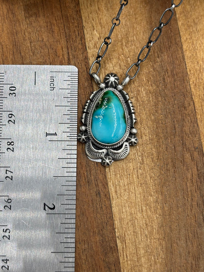Sonoran Gold Necklace #3 by Daniel Benally, Navajo