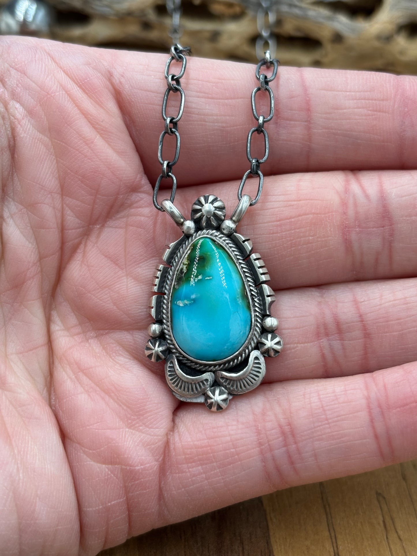 Sonoran Gold Necklace #3 by Daniel Benally, Navajo