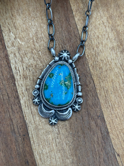 Sonoran Gold Necklace #1 by Daniel Benally, Navajo