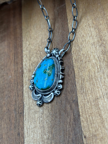 Sonoran Gold Necklace #1 by Daniel Benally, Navajo