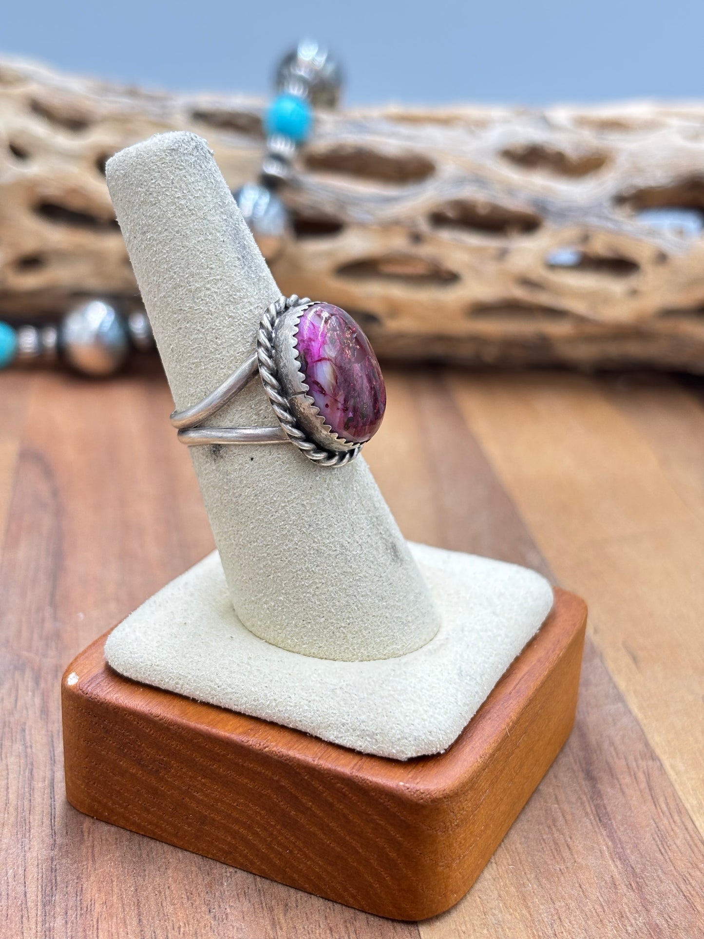 Pink Dahlia Ring Size 7 #1