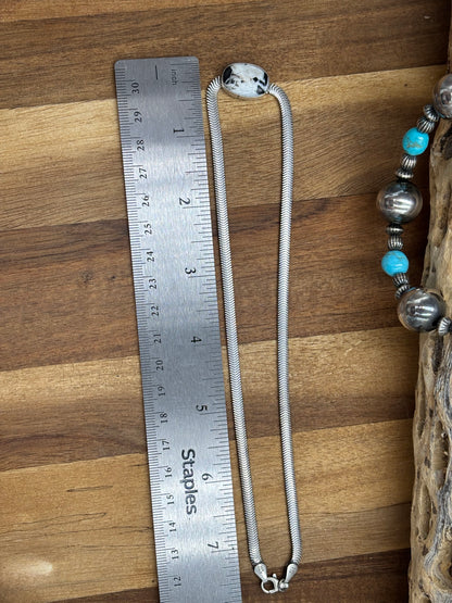 White Buffalo Herringbone Necklace