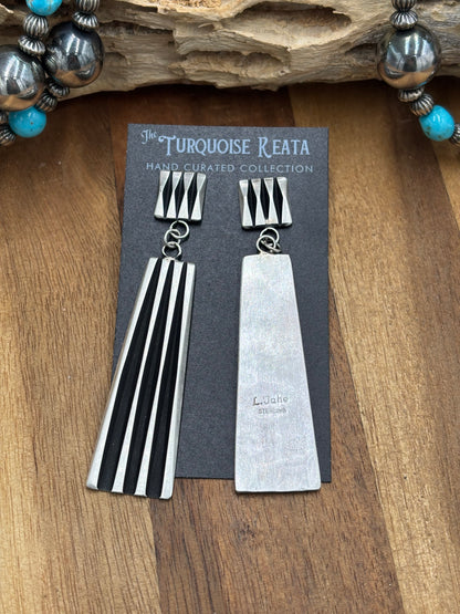 Beth Dangle Earrings by Leander Tahe, Navajo
