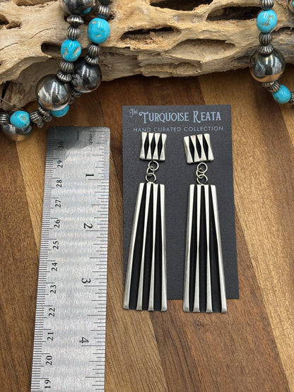 Beth Dangle Earrings by Leander Tahe, Navajo