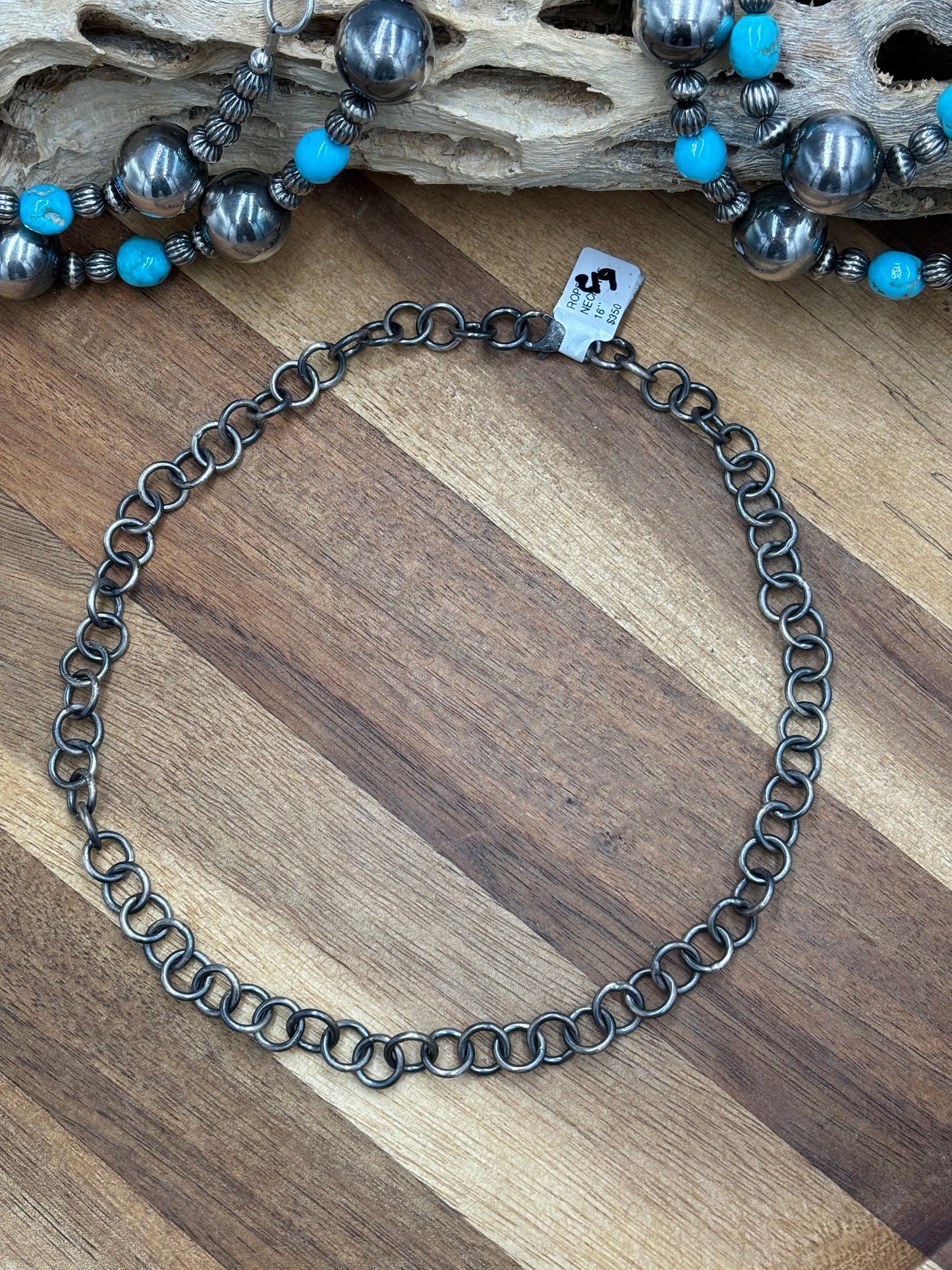 16" Circle Ring Chain Necklace