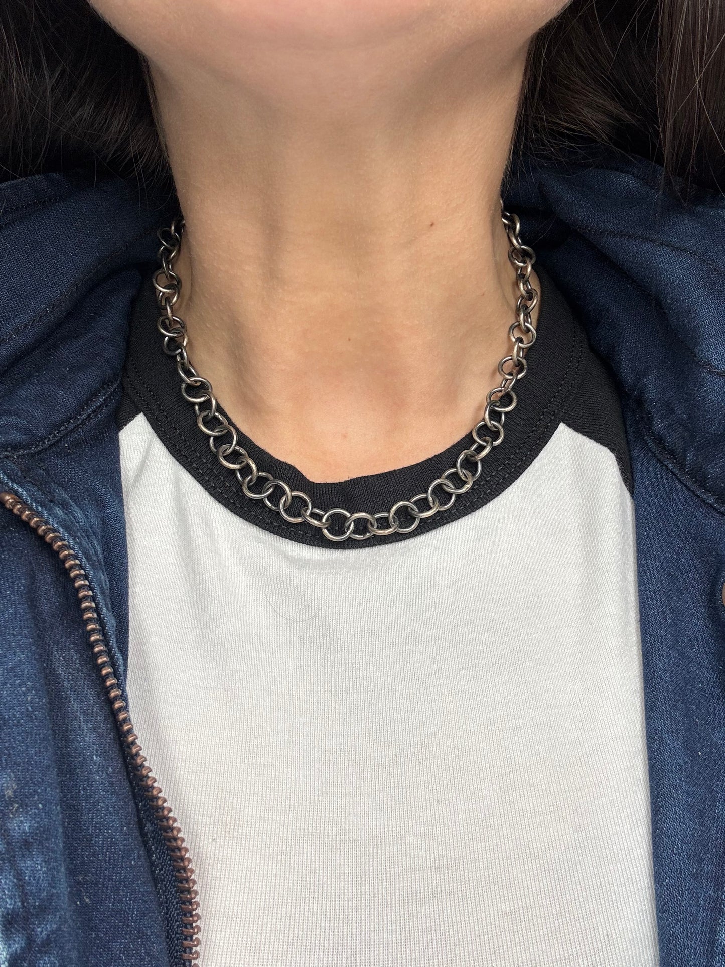 16" Circle Ring Chain Necklace