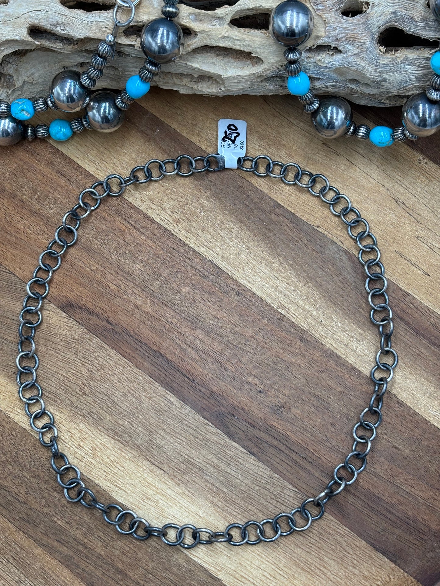 18" Circle Ring Chain Necklace