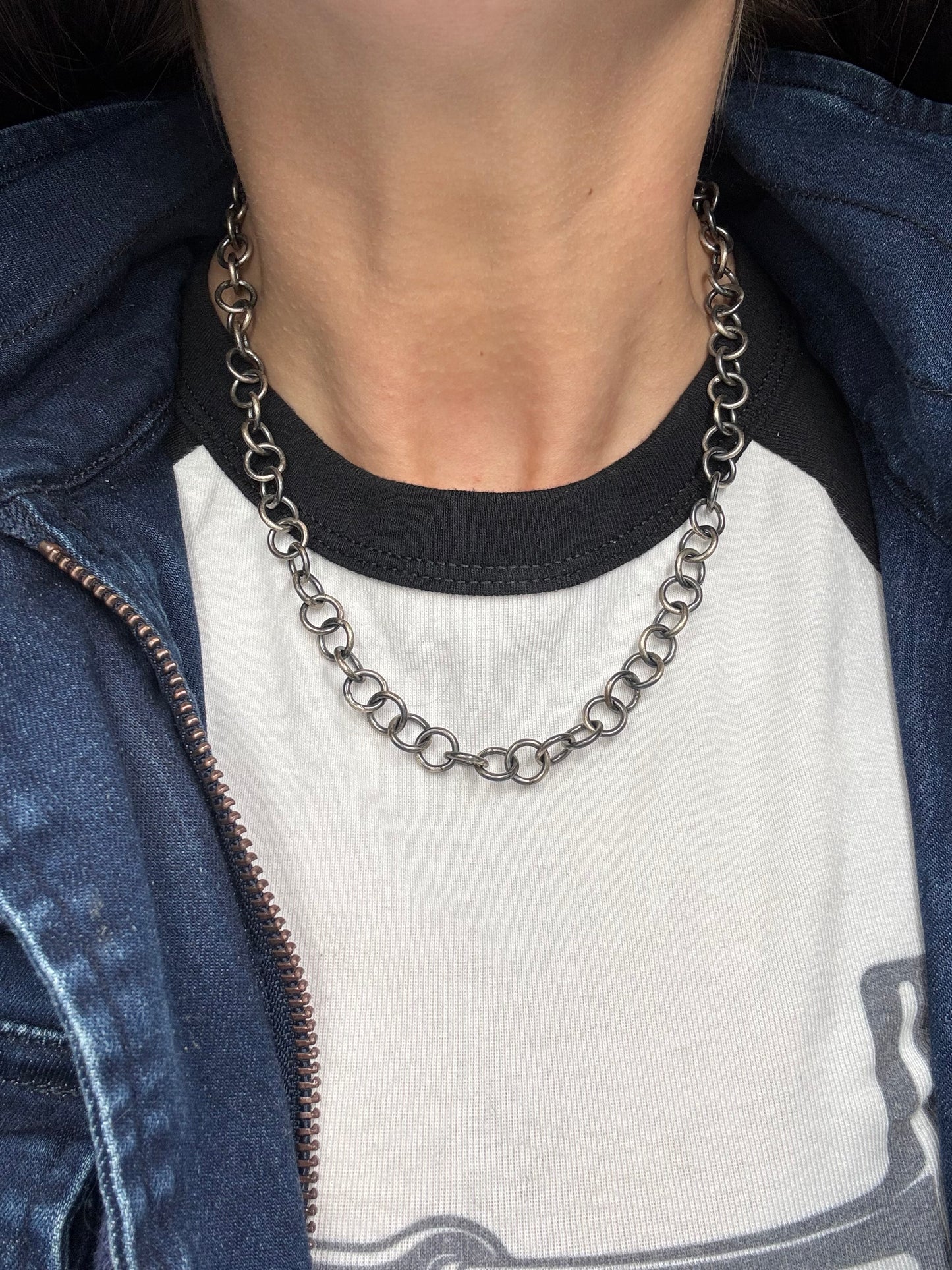 18" Circle Ring Chain Necklace