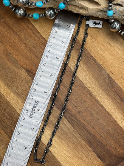 16" Twisted Rope Chain Necklace