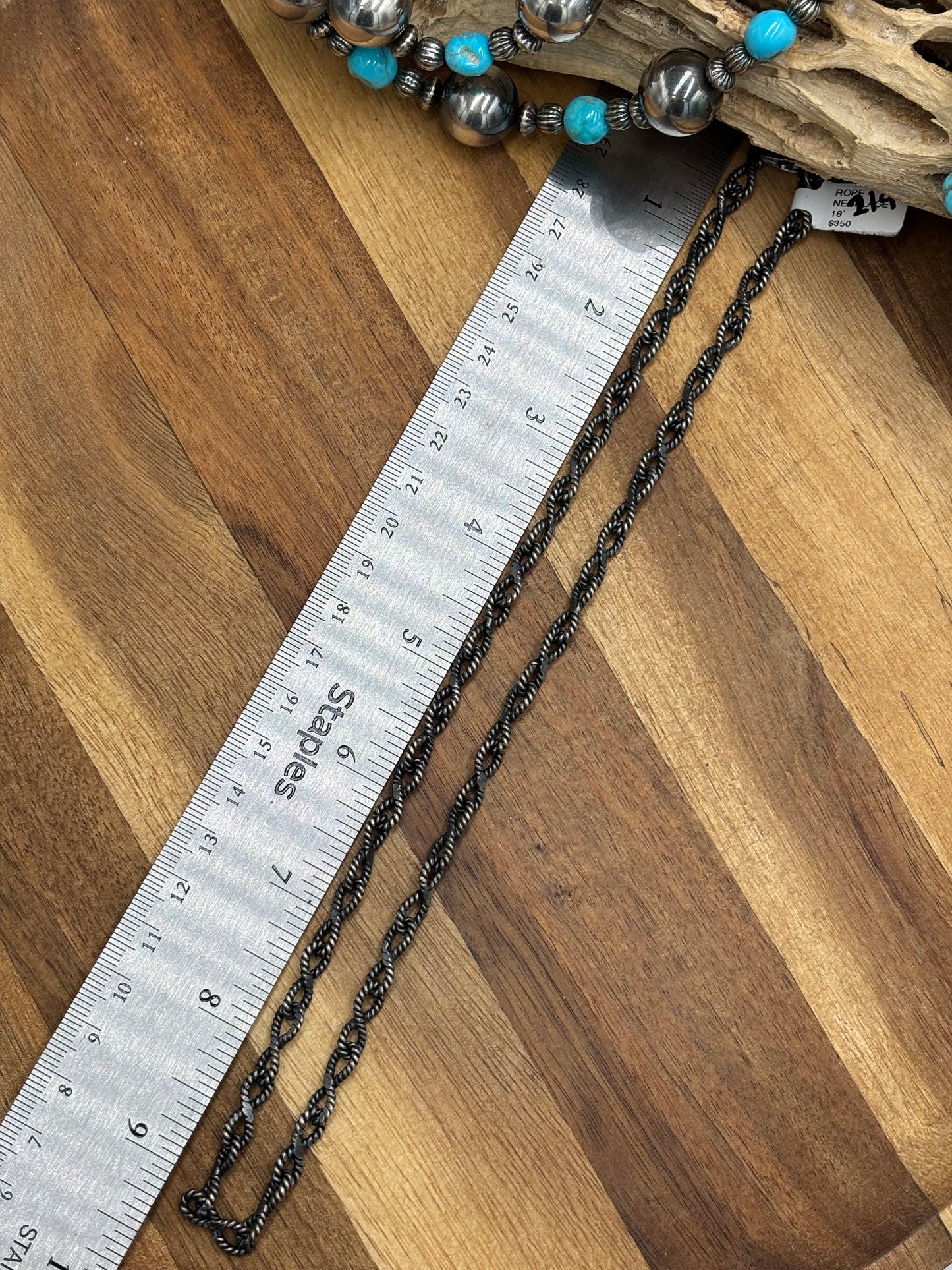 18" Twisted Rope Chain Necklace
