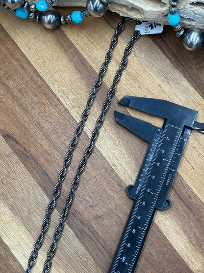 18" Twisted Rope Chain Necklace
