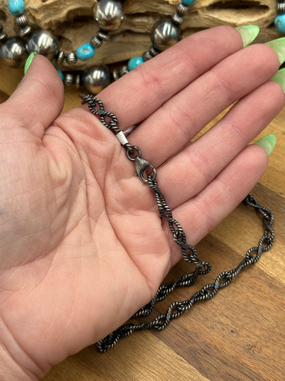 18" Twisted Rope Chain Necklace