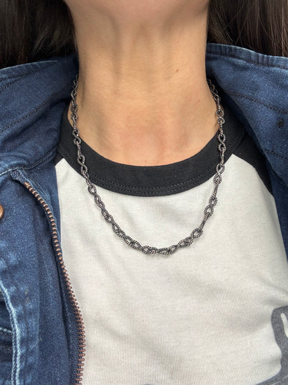 18" Twisted Rope Chain Necklace