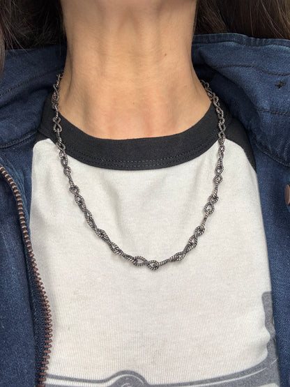20" Twisted Rope Chain Necklace