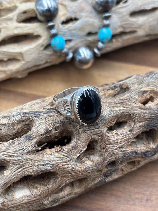 Black Onyx Ring (Various Sizes)
