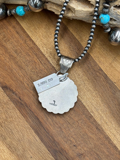 Liberty 1944 Quarter Pendant by Jeff Largo, Navajo