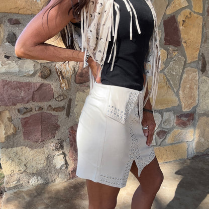 Outlaw Angel Suede Mini Skirt