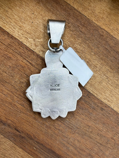 Sonoran Gold Liberty 1944 Dime Pendant by H Joe, Navajo