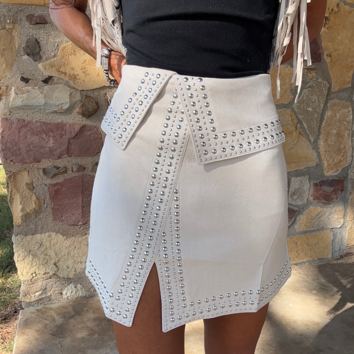 Outlaw Angel Suede Mini Skirt