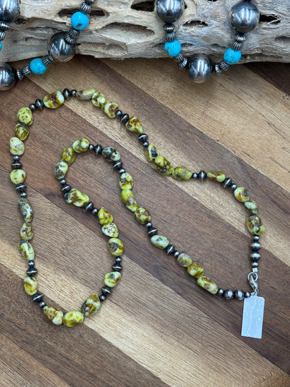 22" Palomino Beaded Necklace #1