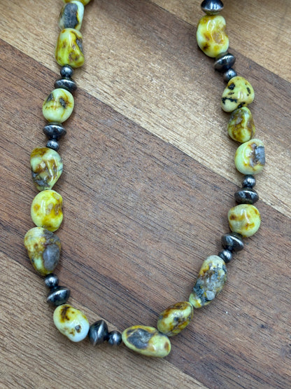 22" Palomino Beaded Necklace #1