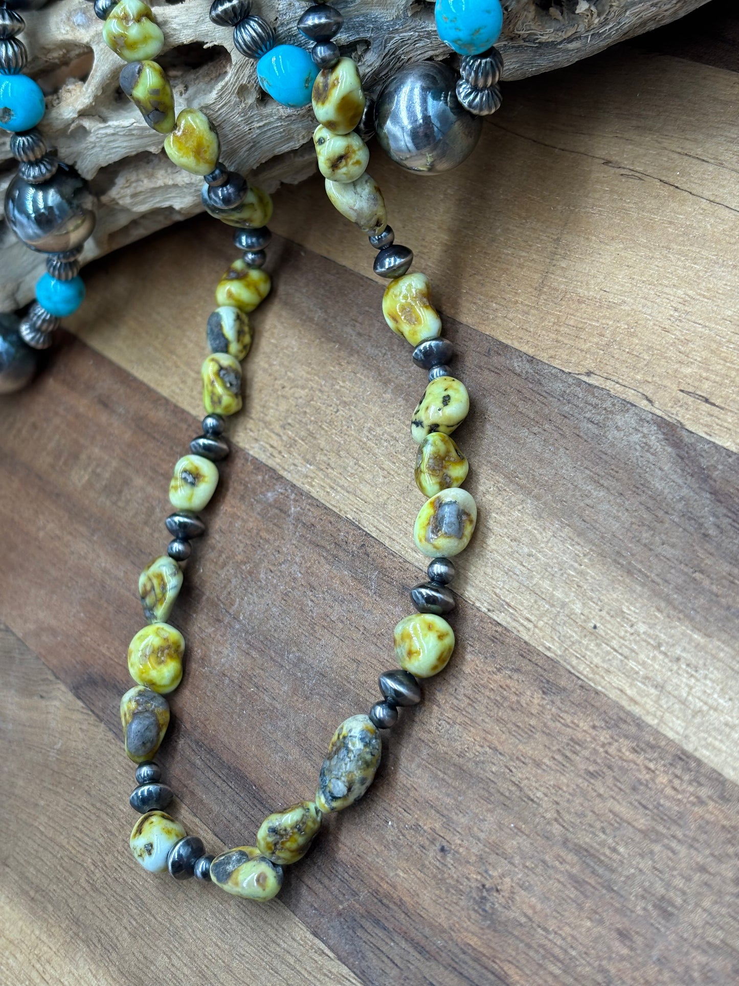 22" Palomino Beaded Necklace #1