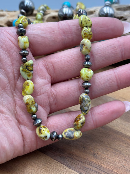 22" Palomino Beaded Necklace #1