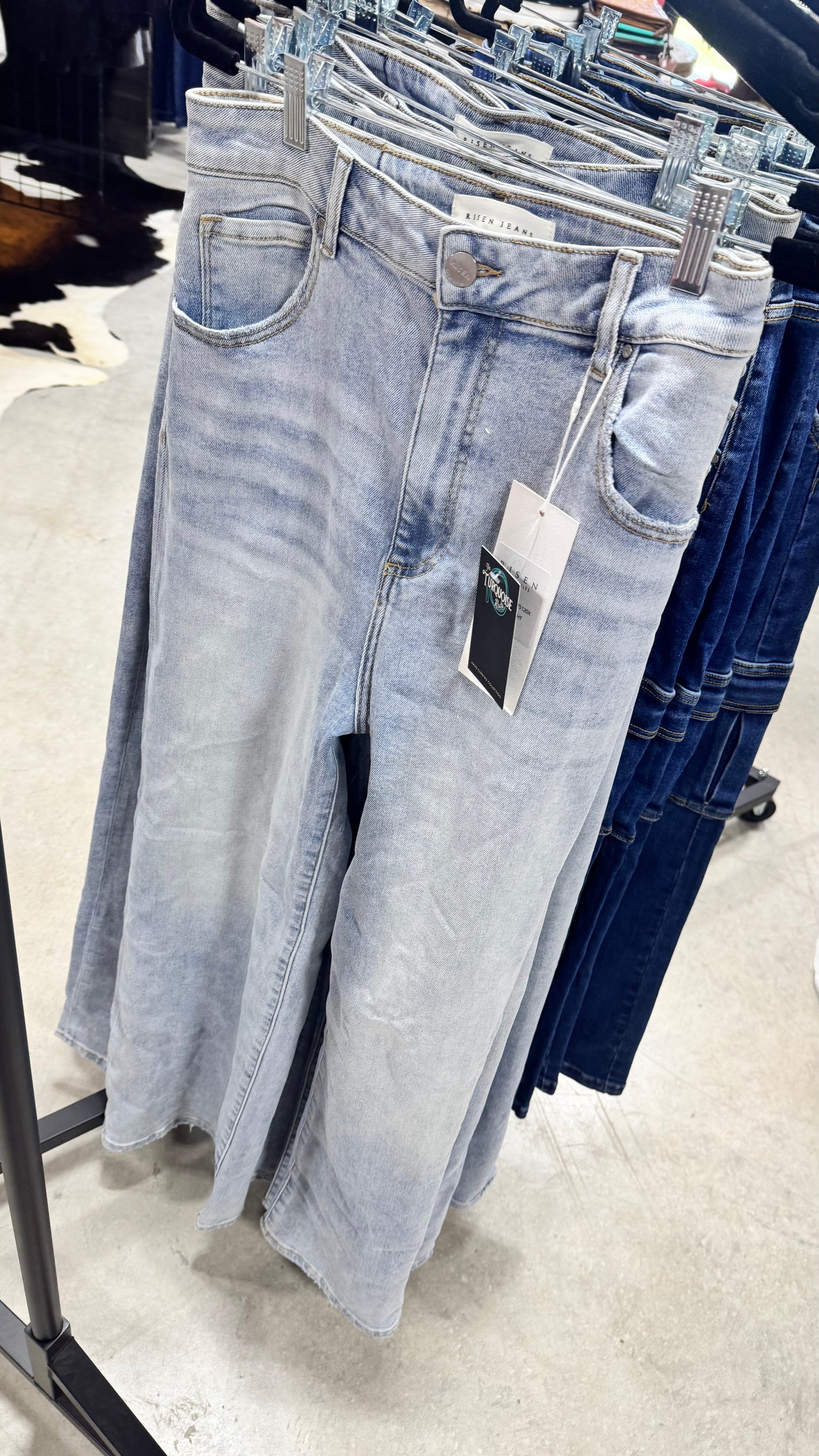 The Bailey High Rise Light Wash Wide Flare Jean Plus Size *Product Photos Coming Soon*