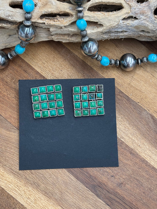 Carico Lake Turquoise Earrings #5115-2 by Federico Jimenez