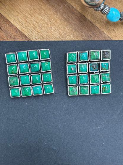 Carico Lake Turquoise Earrings #5115-2 by Federico Jimenez