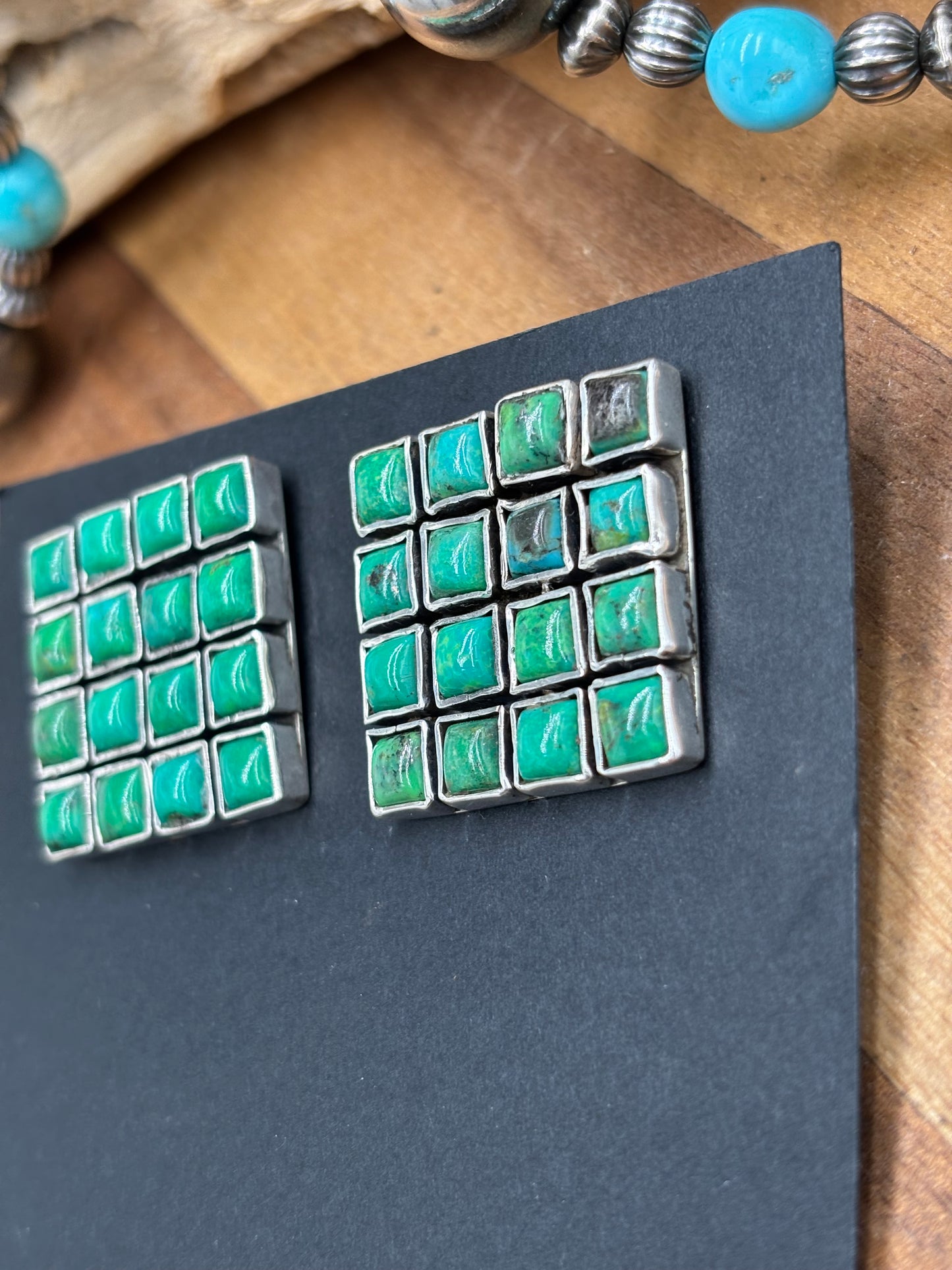 Carico Lake Turquoise Earrings #5115-2 by Federico Jimenez