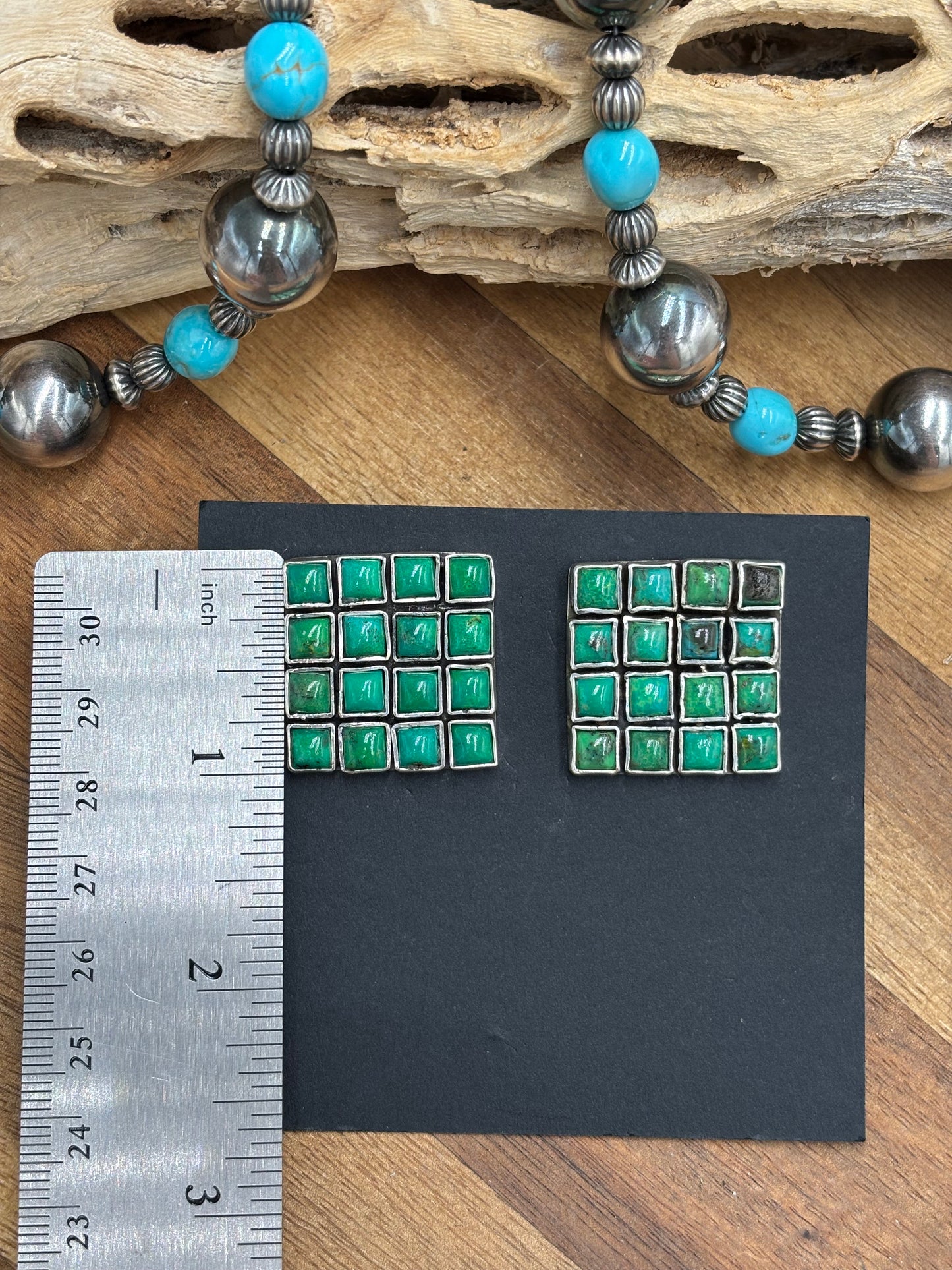 Carico Lake Turquoise Earrings #5115-2 by Federico Jimenez