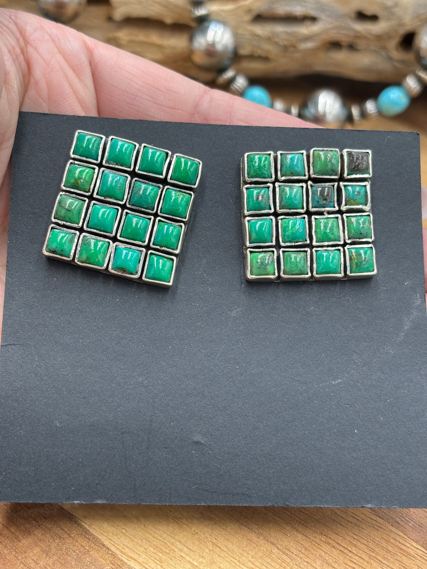 Carico Lake Turquoise Earrings #5115-2 by Federico Jimenez