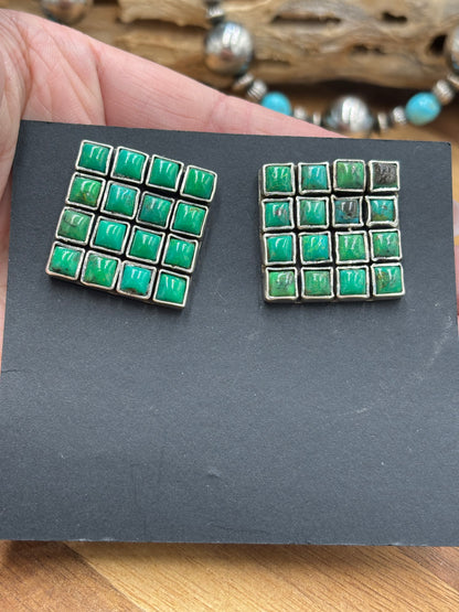 Carico Lake Turquoise Earrings #5115-2 by Federico Jimenez