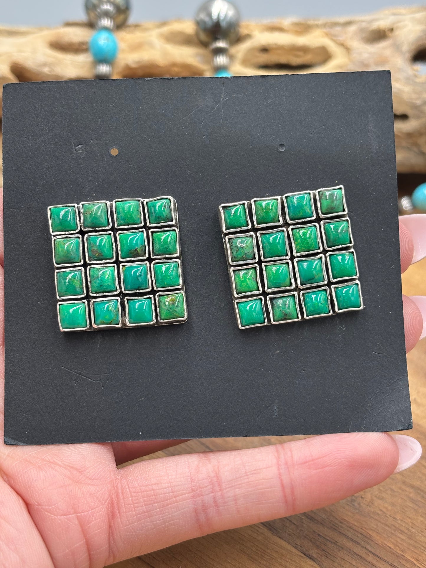 Carico Lake Turquoise Earrings #5115-3 by Federico Jimenez
