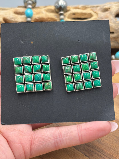 Carico Lake Turquoise Earrings #5115-3 by Federico Jimenez