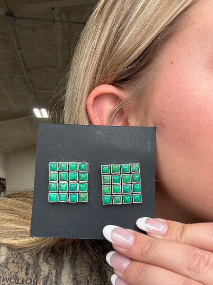 Carico Lake Turquoise Earrings #5115-3 by Federico Jimenez