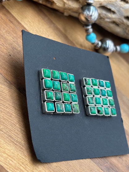 Carico Lake Turquoise Earrings #5115-1 by Federico Jimenez