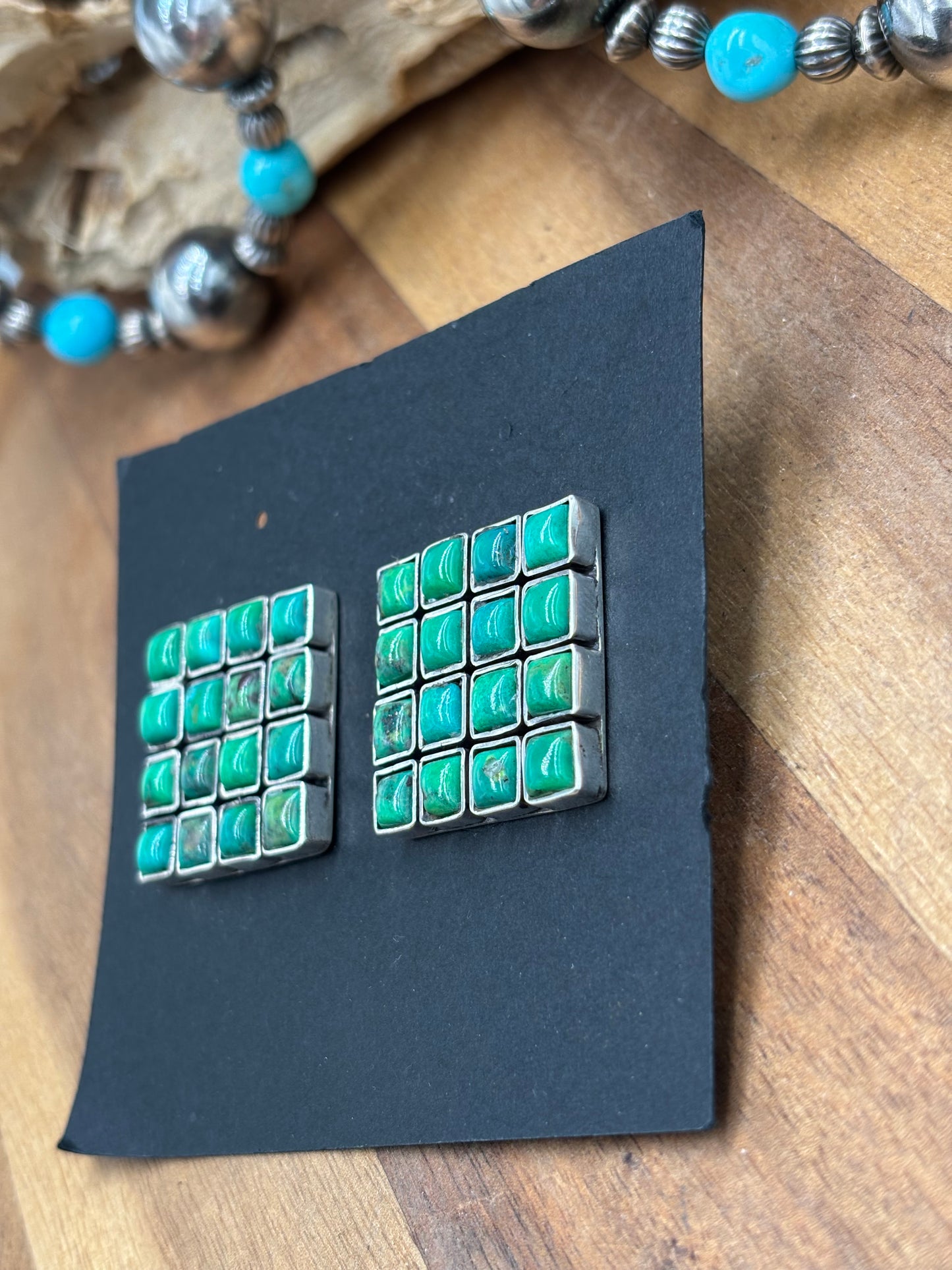 Carico Lake Turquoise Earrings #5115-1 by Federico Jimenez