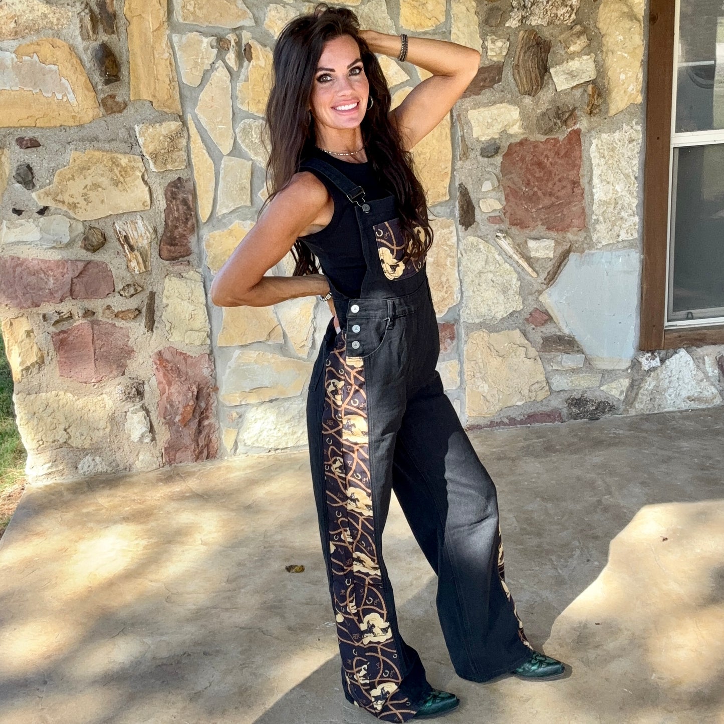 Black Stallion Denim Overalls