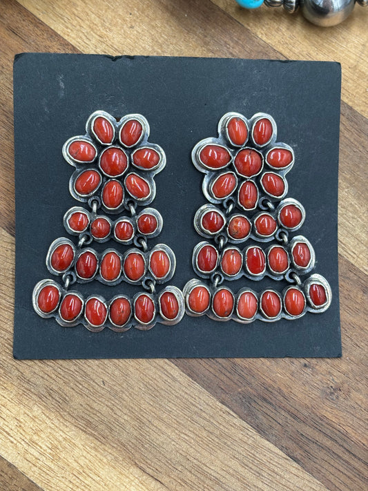 Coral Earrings #C1 by Federico Jimenez