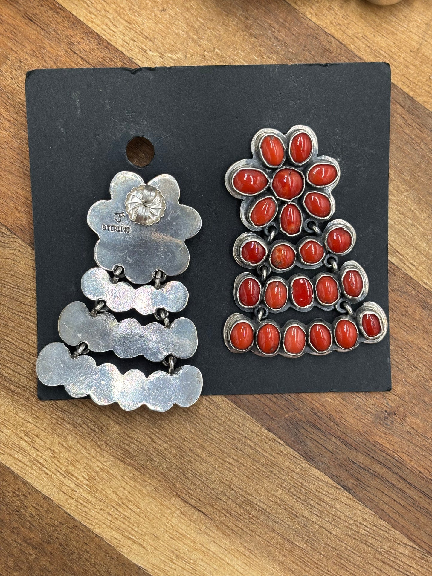 Coral Earrings #C1 by Federico Jimenez
