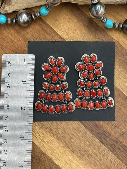 Coral Earrings #C1 by Federico Jimenez