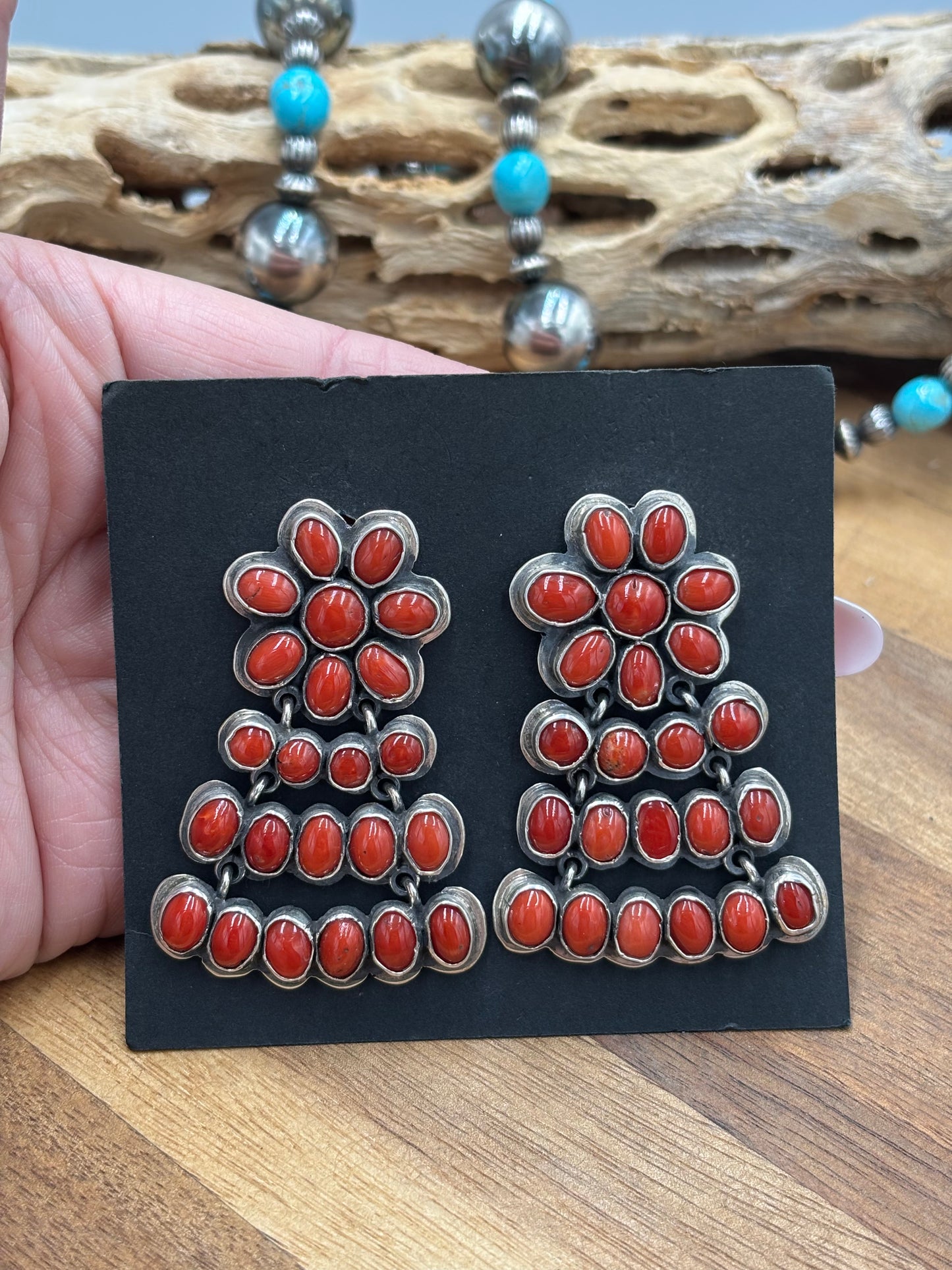 Coral Earrings #C1 by Federico Jimenez