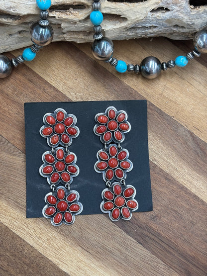 Coral Earrings #C2 by Federico Jimenez