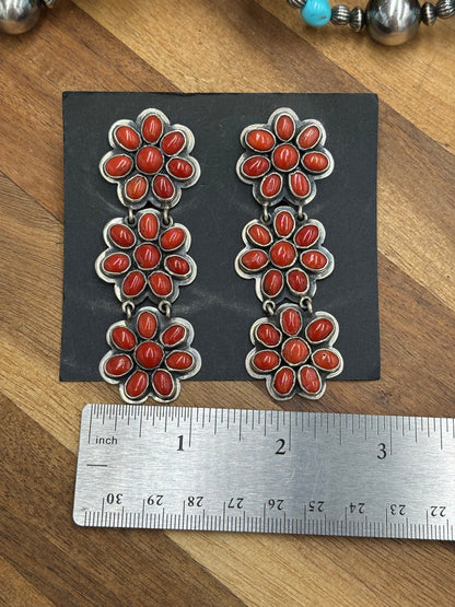 Coral Earrings #C2 by Federico Jimenez